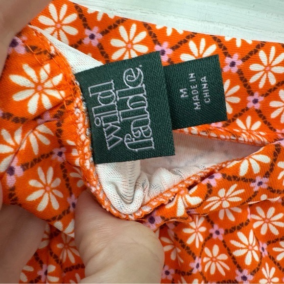 NWT Wild Fable Floral Bellbottom Leggings Boho Hippie 70s Retro Vibe Stretchy - Picture 5 of 6